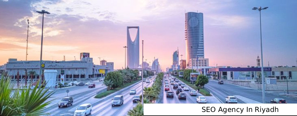 Modern Riyadh skyline with Kingdom Centre at dusk | SEO Agency In Riyadh